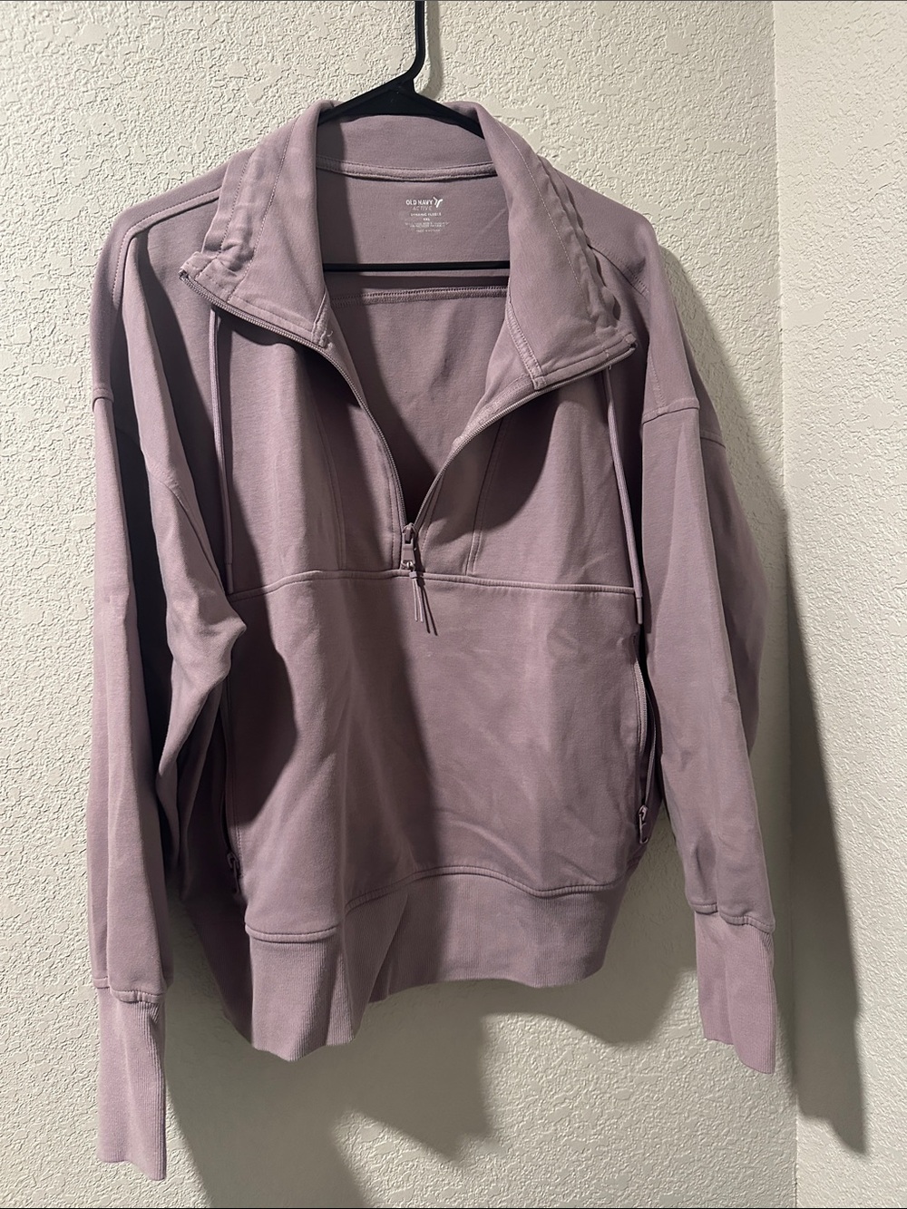 Old navy Quarter-Zip Pullover Sweatshirt - Dusty Mauve